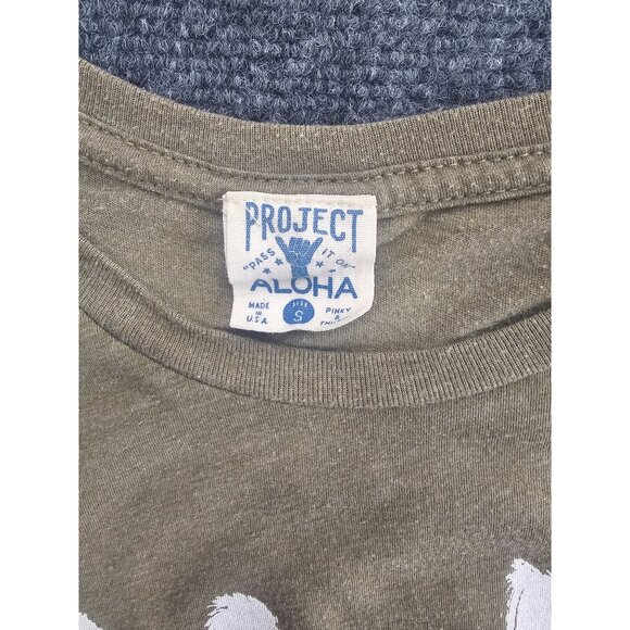 Project Aloha Hawaiian Graphic Short Sleeve Vacation Tee Small - Picture 2 of 3